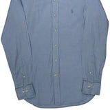 Polo By Ralph Lauren Slim Fit Shirt - Small Blue Cotton