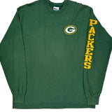 Green Bay Packers Pro Player Nfl Long Sleeve T-Shirt - 2XL Green Cotton