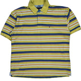 Tommy Hilfiger Striped Polo Shirt - XL Multicoloured Cotton