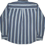 Avirex Striped Shirt - 2XL Blue Cotton