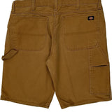 Dickies Carpenter Shorts - 36W 11L Brown Cotton Blend
