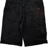 Dickies Denim Shorts - 32W 10L Black Cotton