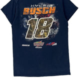 Kyle Busch Nascar T-Shirt - Small Blue Cotton