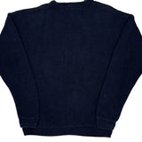 Chaps Ralph Lauren Herringbone Sweater - Medium Navy Cotton