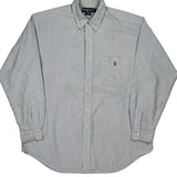 Tilden Ralph Lauren Striped Shirt - Large Blue Cotton