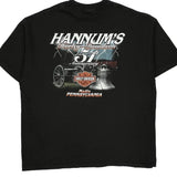 Hannum'S 51St Anniversary Harley Davidson Graphic T-Shirt - Large Black Cotton