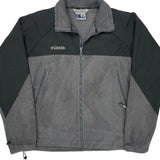 Columbia Fleece Jacket - XL Gray Polyester