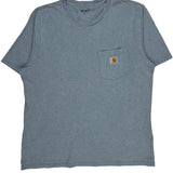 Carhartt T-Shirt - Large Blue Cotton