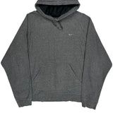 Nike Hoodie - Large Gray Cotton Blend