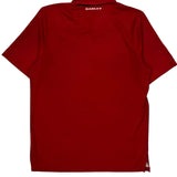 Oakley Striped Polo Shirt - Large Red Polyester