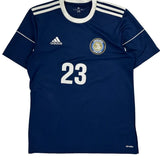 Eureka United Football Club Adidas Football Shirt - Medium Blue Polyester