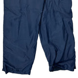 Snap Buttons Reebok Wide Leg Tracksuit - Large Black Polyester