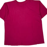Single Stitch Snoopy Cartoon T-Shirt - XL Pink Cotton