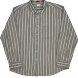 Levis Striped Shirt - XL Gray Cotton