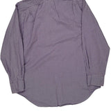 Regent Classic Fit Polo By Ralph Lauren Checked Shirt - Large Purple Cotton