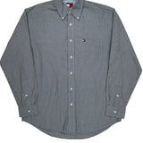 Tommy Hilfiger Checked Shirt - Small Blue Cotton