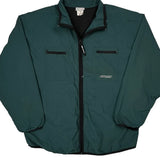Reebok Windbreaker - XL Green Polyester