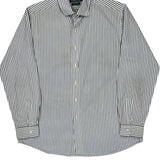 Polo By Ralph Lauren Striped Shirt - Large Blue Cotton