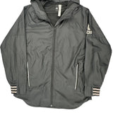 Adidas Windbreaker - Large Gray Polyester