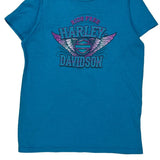 Black Hills Harley-Davidson Harley Davidson Graphic T-Shirt - Medium Blue Cotton