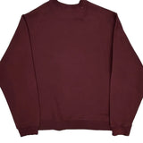 Nike Sweatshirt - 2XL Burgundy Cotton