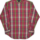 Blake Ralph Lauren Checked Shirt - Large Red Cotton