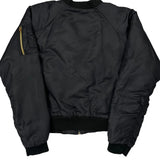 90S Southpole Ma-1 Bomber Jacket - Large Black Polyester