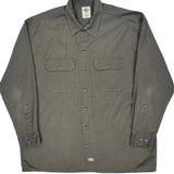 Dickies Shirt - XL Grey Polyester Blend