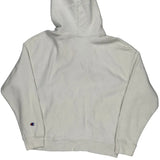 Reverse Weave Champion Hoodie - Large Cream Cotton