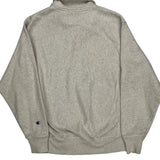 Reverse Weave Champion 1/4 Zip - Medium Gray Cotton Blend