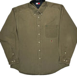 Tommy Hilfiger Shirt - XL Khaki Cotton