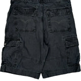 Levis Cargo Shorts - 36W 10L Black Cotton