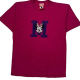 Minnie Mouse Disney Cartoon T-Shirt - Small Pink Cotton