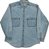 Levis Denim Shirt - Large Light Wash Denim