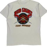 Bud Light Fruit Of The Loom Graphic T-Shirt - XL White Cotton