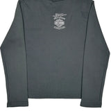 Harley Davidson Graphic Long Sleeve T-Shirt - Medium Grey Cotton