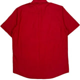 Vintage Lacoste Short Sleeve Shirt - Medium Red Cotton