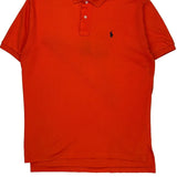 Polo By Ralph Lauren Polo Shirt - Medium Orange Cotton