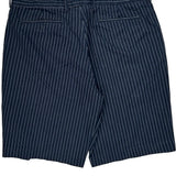 Polo By Ralph Lauren Pinstripe Chino Shorts - 36W 9L Navy Cotton