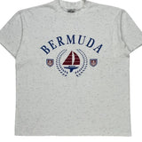 Sailing Oneita Graphic T-Shirt - XL White Cotton