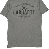 Forged From The Railroad Carhartt Graphic T-Shirt - Small Gray Cotton