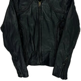 Unik Motorcycle Leather Jacket - Small Black Leather