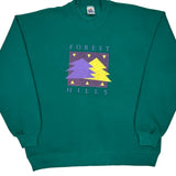 Made In USA Jerzees Graphic Sweatshirt - XL Green Cotton
