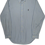 Ralph Lauren Striped Shirt - Medium Blue Cotton