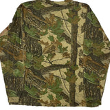 Mossy Oak Camo Long Sleeve T-Shirt - XL Green Cotton