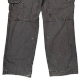 Carhartt Cargo Pants - 34W 32L Gray Cotton