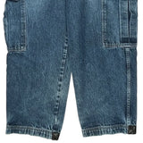 Exco Cargo Pants - 36W 30L Blue Cotton