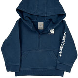 Age 2 Carhartt Hoodie - 3XS Blue Cotton