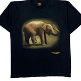 Parque De La Naturaleza De Cabárceno Rock Eagle Single Stitch T-Shirt - Large Black Cotton