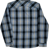 Levis Checked Flannel Shirt - Large Grey Cotton